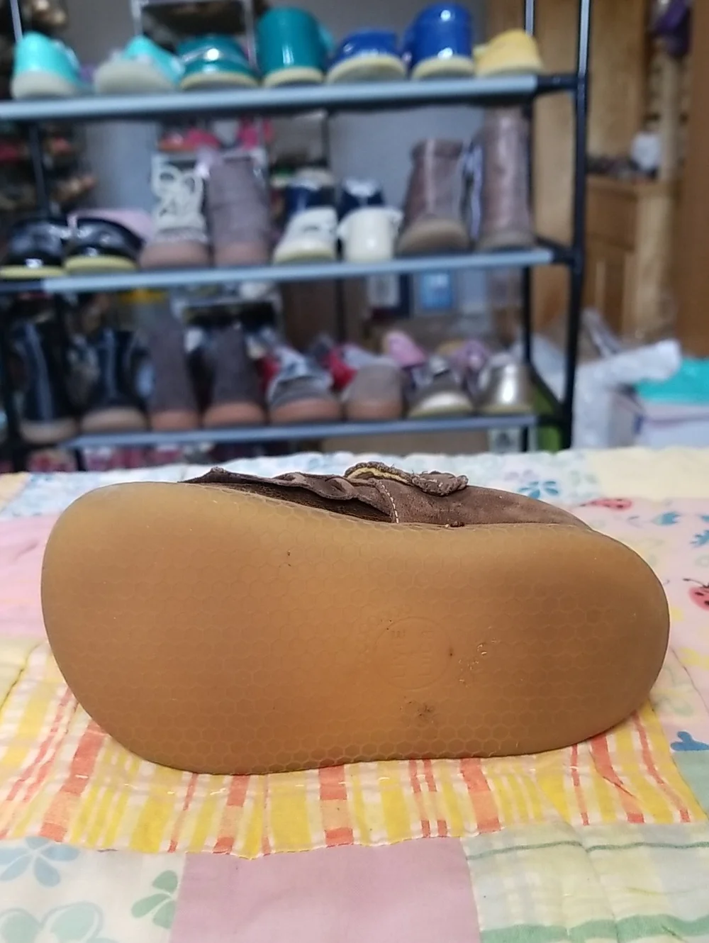 Livie & Luca Soft Originals Made in Mexico Vintage Brown Ruche Size 5